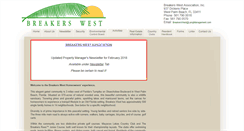 Desktop Screenshot of breakerswesthoa.com